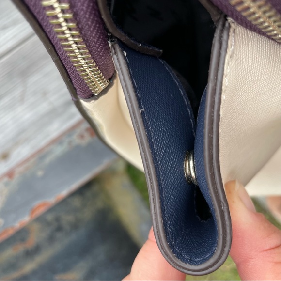 DKNY Colorblock Signature Saffiano Leather Satchel Crossbody Bag $298 Tricolor - Picture 13 of 16